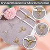 8Pcs 2 Colors Alloy Rhinestone Shoe Decoration FIND-GF0007-25-6