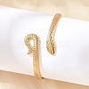 304 Stainless Steel Cuff Bangles for Women BJEW-B120-03G-01-3