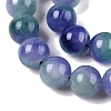 Dyed Natural White Jade Beads Strands G-T138-8mm-210-11-3