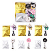 Beadthoven 6 Sets 2 Style Zinc Alloy with Rhinestones Car Perfume Decoration Set DIY-BT0001-24-2