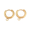 316 Stainless Steel Huggie Hoop Earring Findings EJEW-B158-01B-G-1
