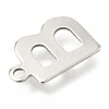201 Stainless Steel Charms X-STAS-C021-06P-B-3