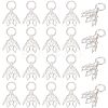 Brass Filigree Bead Cap Bails KK-HY0001-21-1