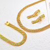 Minimalist Iron Hollow-out Chain Bracelets & Earrings & Necklaces Sets for women TS6133-2