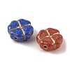Baking Paint Glass Beads DGLA-G004-01F-2