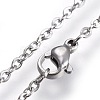 304 Stainless Steel Pendant Necklaces NJEW-L150-13-4