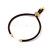 Half Finished Twisted Milan Rope Slider Bracelets FIND-G032-01G-10-2