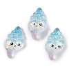 Transparent Epoxy Resin Decoden Cabochons CRES-P035-10E-1