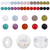 SUNNYCLUE 200Pcs 10 Colors Imitation Gemstone Acrylic Beads for DIY Bracelets Making Kits DIY-SC0015-39-1