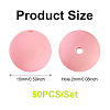 50Pcs Food Grade Eco-Friendly Silicone Beads SIL-TA0002-89E-3