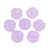 Frosted Transparent Acrylic Beads OACR-P029-19B-04-1