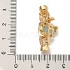 Brass Micro Pave Cubic Zirconia Fold Over Clasps KK-U037-26G-02-3