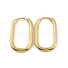 Ion Plating(IP) 304 Stainless Steel Oval Hoop Earrings X-EJEW-M218-02B-G-1