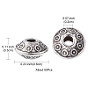 Tibetan Style Alloy Spacer Beads TIBEB-YW0001-07-3