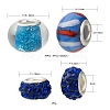80Pcs 20 Style Rondelle European Beads Set for DIY Jewelry Making Finding Kit DIY-LS0004-14-3