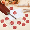 50Pcs 2 Styles Rose & Heart Adhesive Wax Seal Stickers DIY-CP0010-23B-4