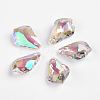 Faceted K9 Glass Charms EGLA-P026-D-2