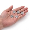 Non-Tarnish 201 Stainless Steel Sacred Geometry Links STAS-S105-JN900-5