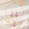 Ballet Girl Alloy Rhinestone Dangle Earring & Pendant Necklaces Sets for Women FS-WG8CE25-03-1