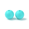 Round Food Grade Eco-Friendly Silicone Focal Beads SIL-F003-01E-3