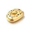 Brass Cubic Zirconia Pendants KK-M295-13G-D-2