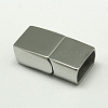 304 Stainless Steel Magnetic Clasps with Glue-in Ends STAS-I011-12-1