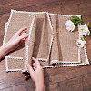 Braided Jute and Lace Non-Slip Insulation Pad AJEW-WH0066-01-3