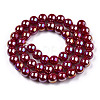 Electroplate Opaque Glass Beads Strands GLAA-T032-P8mm-AB05-3