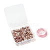 100Pcs 8mm Natural Strawberry Quartz Round Beads DIY-LS0002-51-7