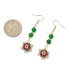 Glass Seed Beads Dangle Earrings EJEW-MZ00502-4