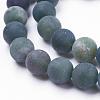 Natural Moss Agate Beads Strands G-F520-58-4mm-3
