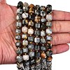 Natural Eagle Eye Stone Beads Strands G-K389-A02-01-3