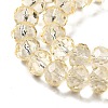 Transparent Baking Paint Glass Beads Strands DGLA-A034-T8mm-D02-3