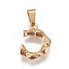 304 Stainless Steel Pendants X-STAS-F235-01G-C-2