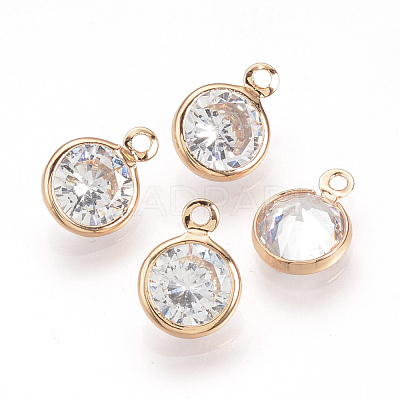 Cubic Zirconia Charms ZIRC-T003-23KC-1