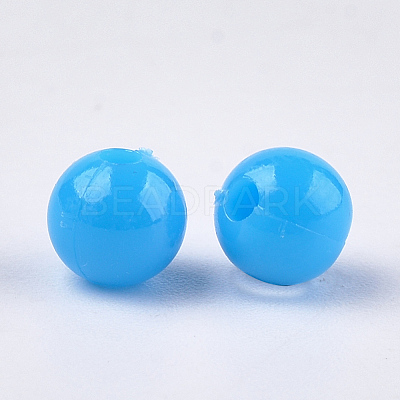 Opaque Plastic Beads KY-T005-6mm-614-1