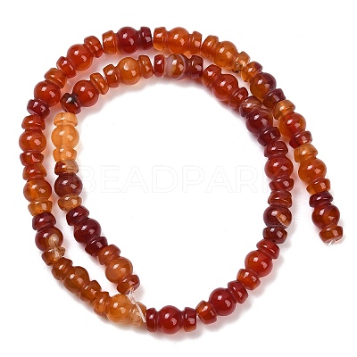 Natural Red Agate(Dyed & Heated) Beads Strands G-P595-B02-01-1
