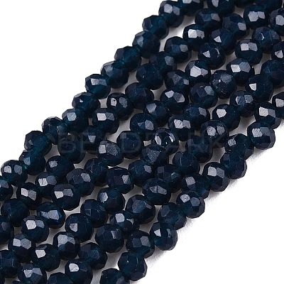 Opaque Solid Color Imitation Jade Glass Beads Strands EGLA-A044-P1mm-D16-1