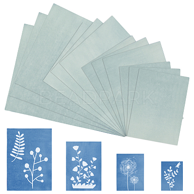 44Pcs 4 Styles Rectangle Flower Packaging Paper AJEW-BC0008-06-1
