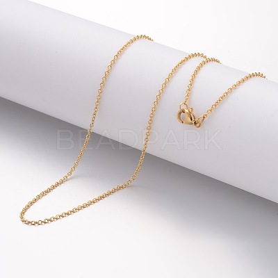 Ion Plating(IP) 304 Stainless Steel Necklace MAK-G004-05G-1