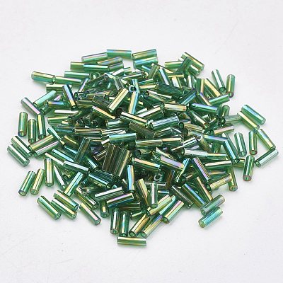 Glass Bugle Beads SEED-E001-9mm-167-1