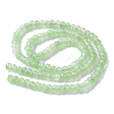 Dyed Natural Malaysia Jade Rondelle Beads Strands G-E316-2x4mm-56-1