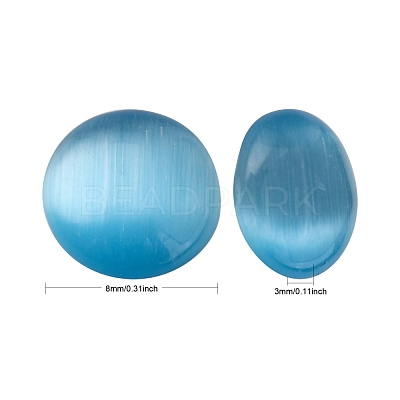 Cat Eye Cabochons CE-J002-8mm-M-1