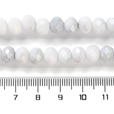 Electroplate Glass Beads Strands LAMP-S068-02D-1