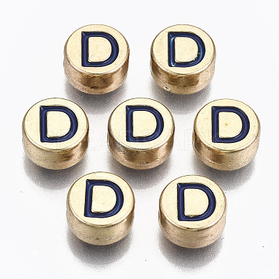 Alloy Enamel Beads ENAM-S122-029D-RS-1