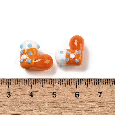 Handmade Lampwork Bumpy Beads Strands LAMP-U001-01A-1-1
