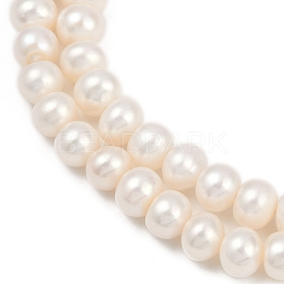 Natural Cultured Freshwater Pearl Beads Strands PEAR-I007-07X-13D-1