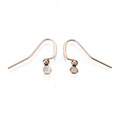 304 Stainless Steel Earring Hooks STAS-N092-104RG-NR-1
