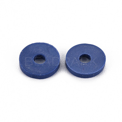 Handmade Polymer Clay Beads Strands CLAY-R089-8mm-T028-1