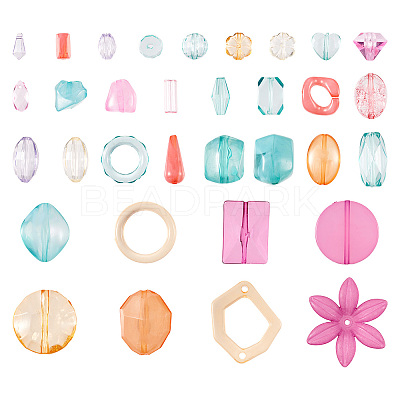 100G Transparent Acrylic Beads MACR-TA0001-54-1